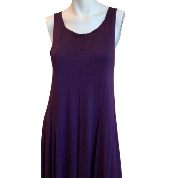 Elm Design Purple Tank Maxi Dress Pima Cotton Modal Blend sz M Icelandic Design - Picture 2 of 10